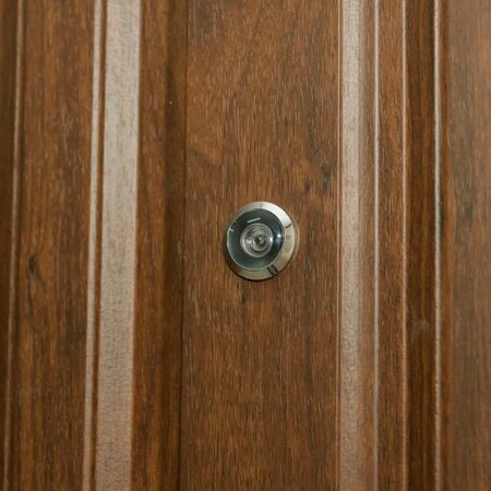 ONWARD MFG Onward Door Viewer, 160 deg Viewing, 1-3/8 to 2 in Thick Door, Metal, Brass 104BR